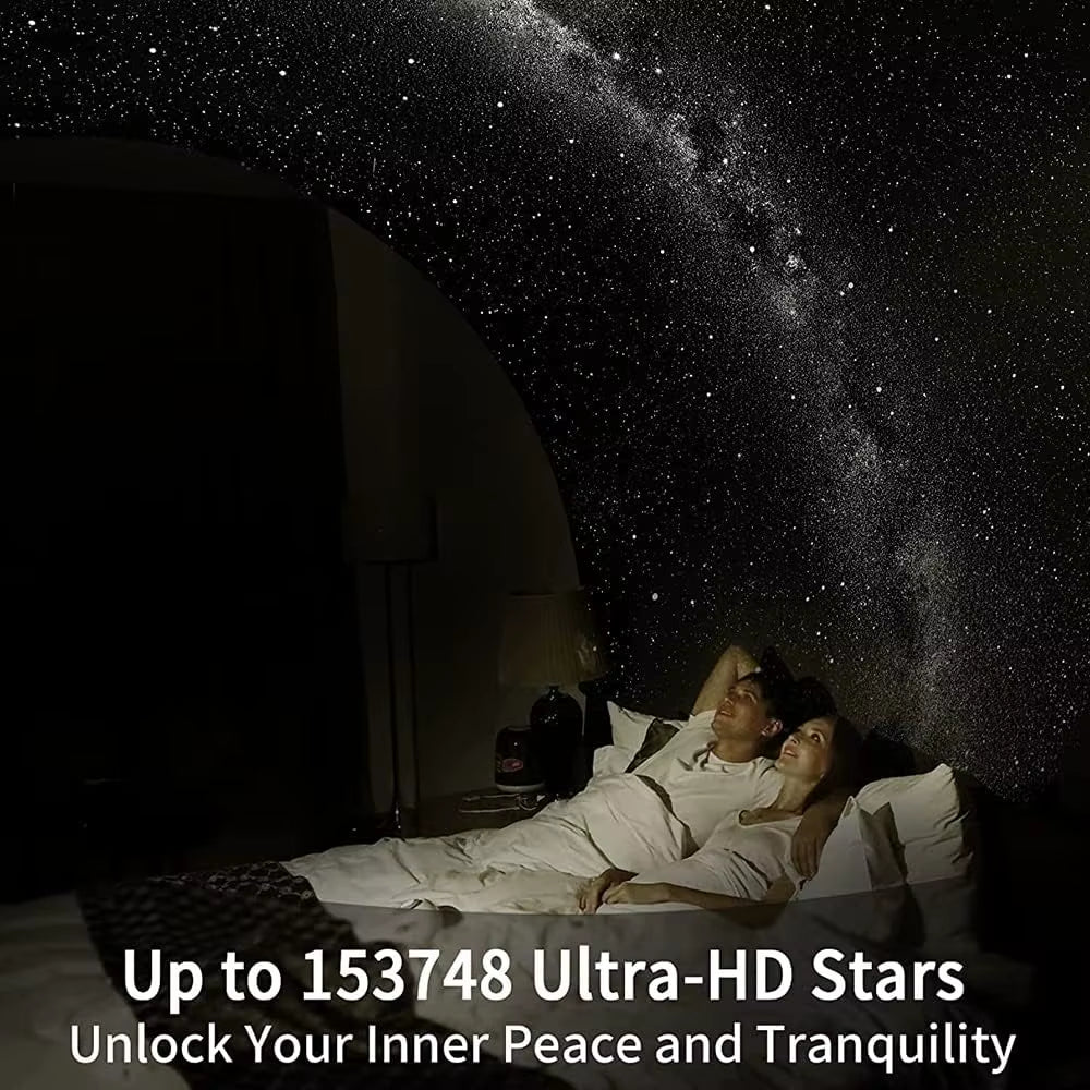 12-in-1 4K HD Star Projector and Galaxy Lamp with 360° Rotation – Ideal Night Light for Children's Rooms and Valentine's Gifts