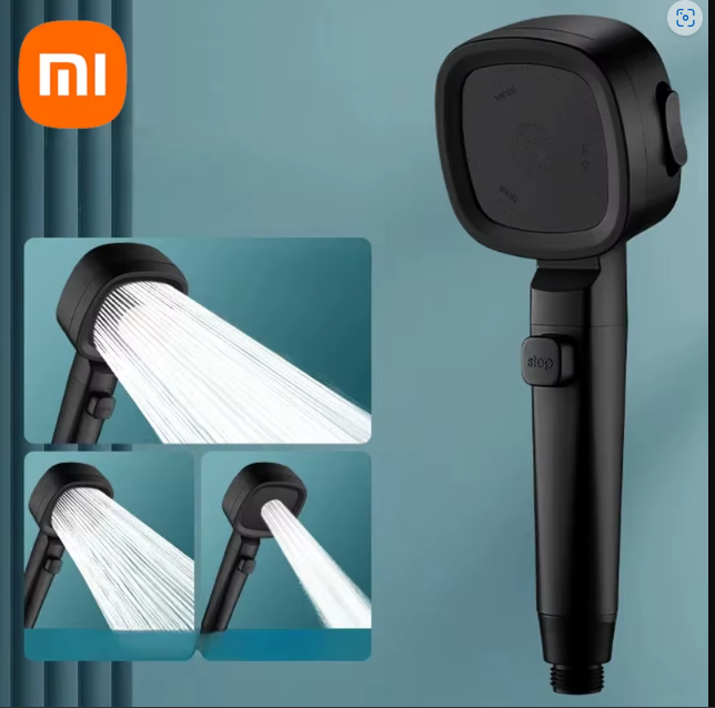 Xiaomi High-Pressure Water-Saving Shower Head with 3 Adjustable Massage Modes for Home Bathroom Use